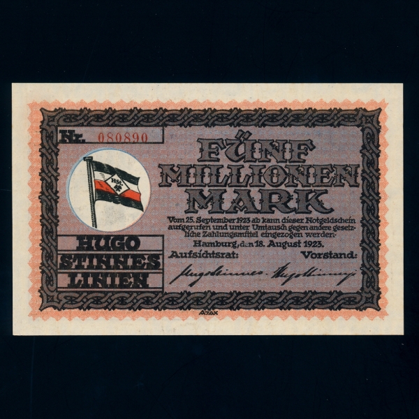 GERMANY--FLAG()-5 MILLIONEN MARK-1923