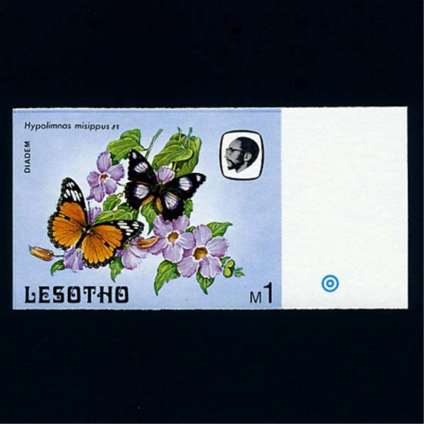 LESOTHO()-#435-1m-IMPERF()-BUTTERFLIES()-1984.1.20