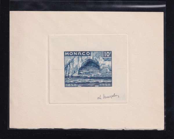 MONACO()-DIE PROOF-#417-10f-EMPTY GROTTO AT LOURDES(縣忡  )-1958.5.15