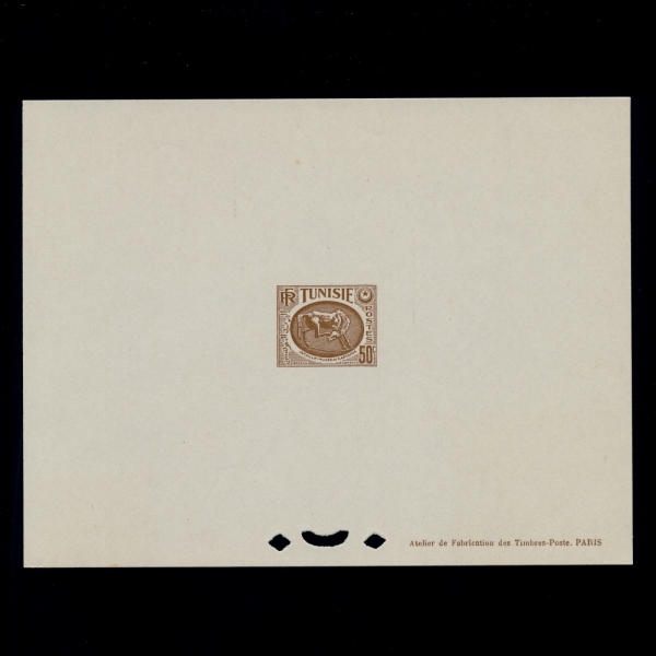 TUNISIA(Ƣ)-DELUXE SHEET-#214-50c-HORSE,CARTHAGE MUSEUM(,īŸ  ڹ)-1950