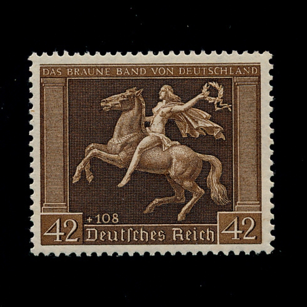GERMANY()-#B119-42+10pf-HORSEWOMAN(⸶ )-1938.7.20