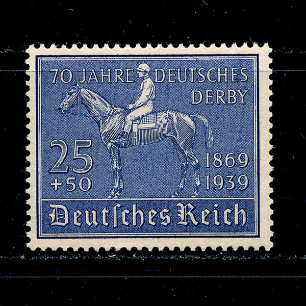 GERMANY()-#B144-25+50pf-RACEHORSE-INVESTMENT AND JOCKEY(  ,)-1939.6.18