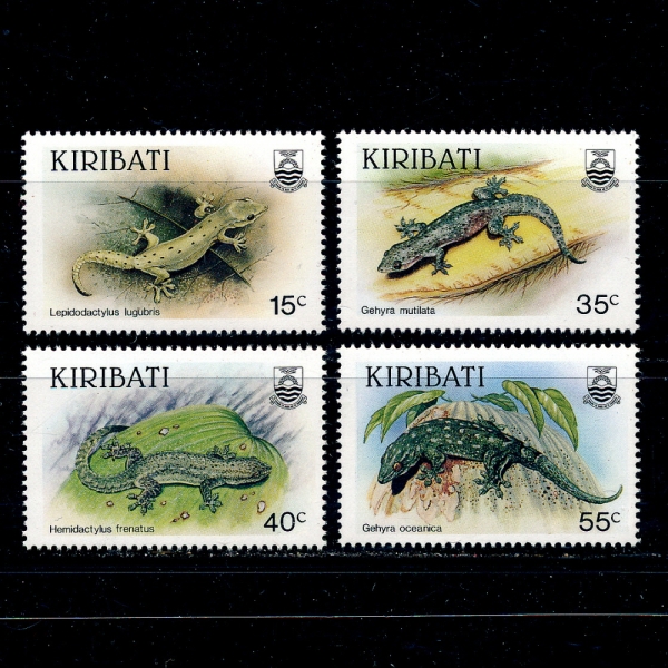 KIRIBATI(Űٽ)-#480~3(4)-LIZARDS()-1986.8.26