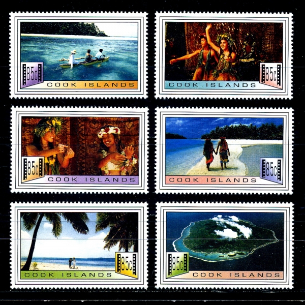 COOK ISLANDS( )-#1191a~f(6)-SCENES AND FILM(ġ,ʸ)-1994.11.23