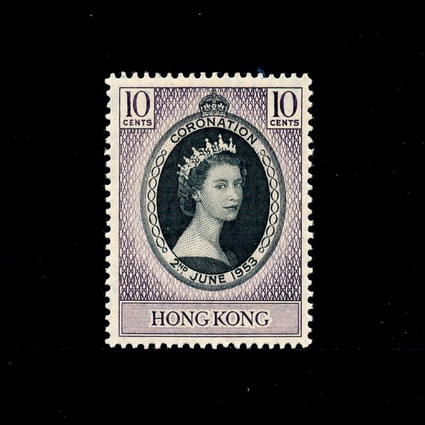 HONG KONG(ȫ)-#184-10c-QUEEN VICTORIA(丮 )-1953.6.2