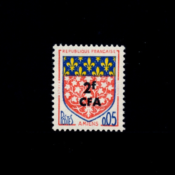 REUNION(Ͽ)-#337-5f ON 10c-COAT OF ARMS()-1961