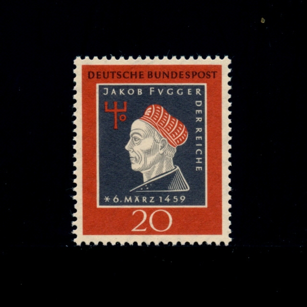 GERMANY()-#798-20pf-JAKOB FUGGER( Ǫ)-1959.3.6