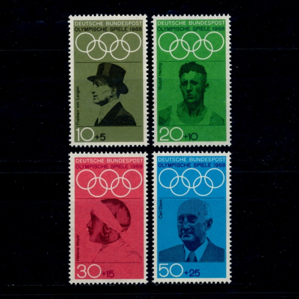 GERMANY(독일)-#B4434~7(4종)-1972 OLYMPIC GSMES, MUNICH(올림픽)-1968.6.6일