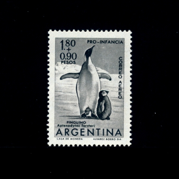 ARGENTINA(ƸƼ)-#CB29-1.80p+0.90c-EMPEROR PENGUINS(Ȳ )-1961.2.25