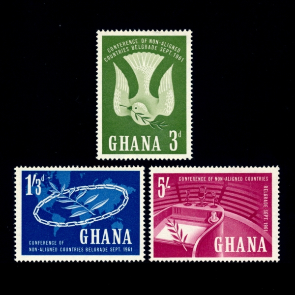 GHANA()-#101~3(3)-CONFERENCE OF NON-ALIGNED NATIONS, BELGRADE, SEPT. 1961(  ȸ)-1961.9.1