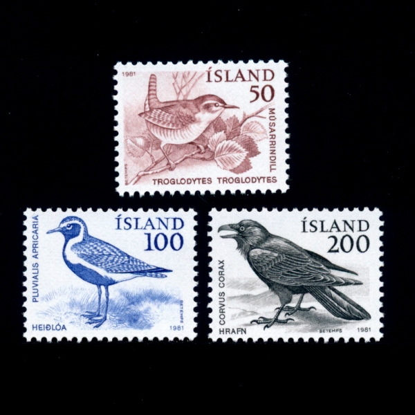 ICELAND(̽)-#543~5(3)-BIRDS()-1981.8.20