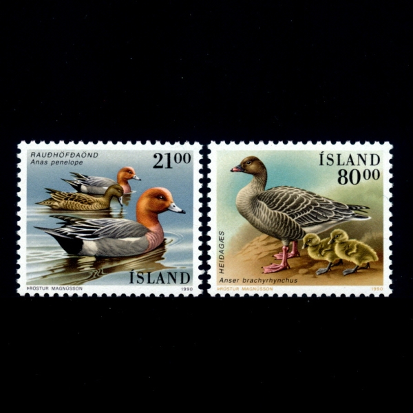 ICELAND(̽)-#686~7(2)-BIRDS()-1990.2.15