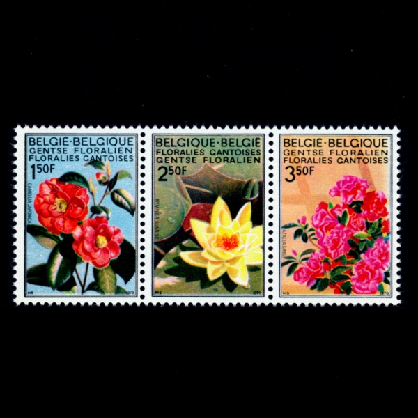BELGIUM(⿡)-#734~6(3)-GHENT INTL. FLOWER EXHIB.(Ʈ   ȸ)-1970.1.31