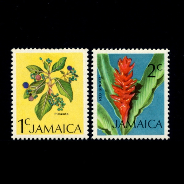 JAMAICA(ڸī)-#343~4(2)-PIMENTO AND RED GINGER(ǹ̿佺,ǴϾ ǪǪŸ)-1972