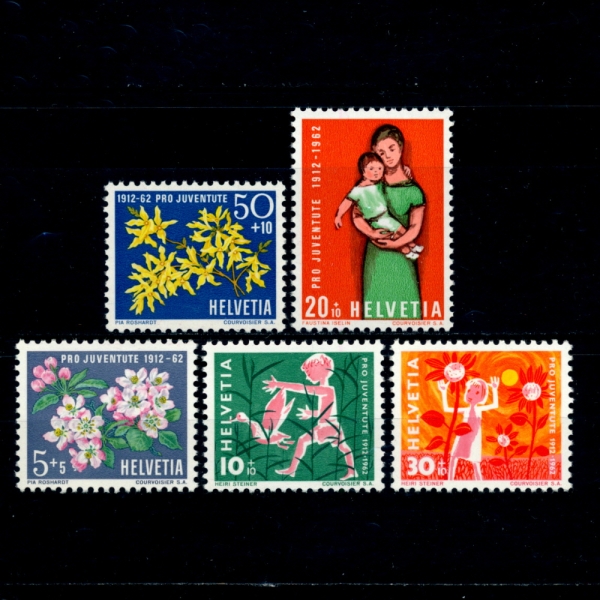 SWITZERLAND()-#B318~22(5)-FLOWERS(Ĺ)-1962.12.1