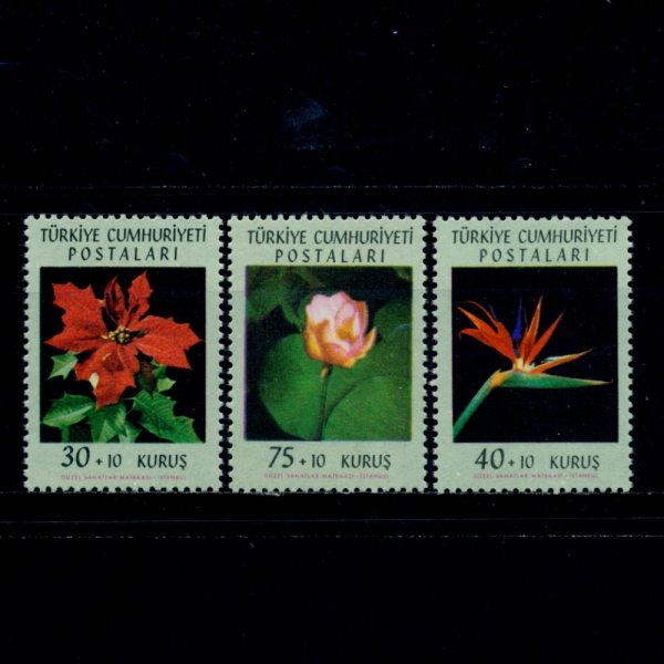 TURKEY(Ű)-#B90~2(4)-FLOWERS(Ĺ)-1962.5.19