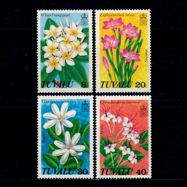 TUVALU(߷)-#92~5(4)-WILD FLOWERS(߻ȭ)-1978.10.4