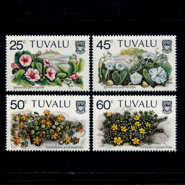 TUVALU(߷)-#231~4(4)-BEACH FLOWERS(غ )-1984.5.30