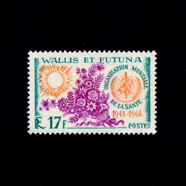 WALLIS AND FUTUNA ISLANDS(и Ǫ)-#169-17f-WHO ANNIV.( Ǳⱸ)-1968.5.4