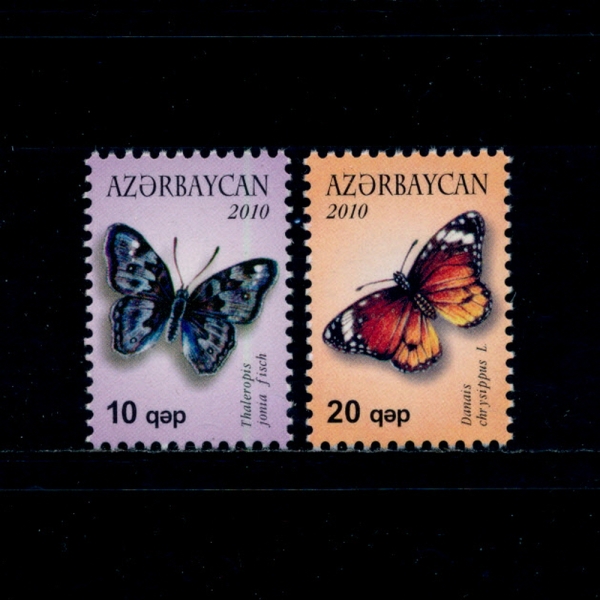 AZERBAIJAN()-#903~4(2)-BUTTERFLIES()-2010