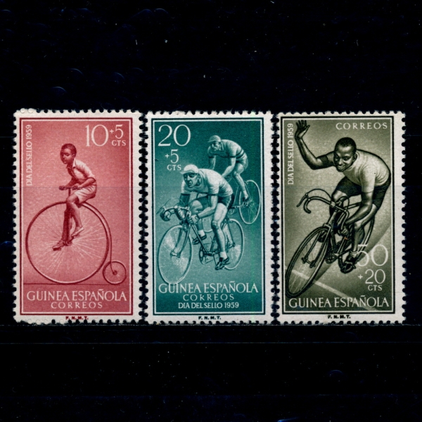 SPANISH GUINEA( )-#B55~7(2)-EARLY BICYCLE(ʱ )-1959.11.23