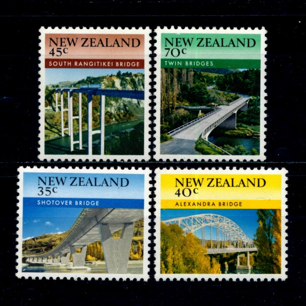 NEW ZEALAND()-#824~7(4)-BRIDGES(ٸ)-1985.6.12