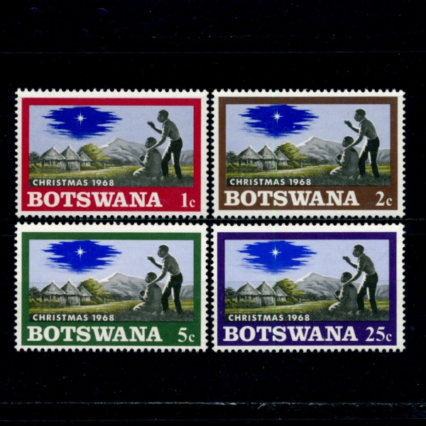 BOTSWANA(ͳ)-#47~50(4)-AFRICAN NATIVITY SCENE(ī ź )-1968.11.11