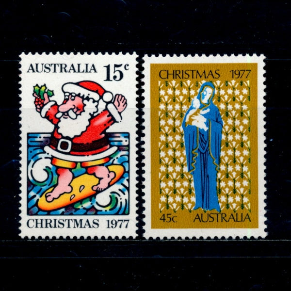 AUSTRALIA(Ʈϸ)-#669~70(2)-CHRISTMAS(ũ)-1977.10.31