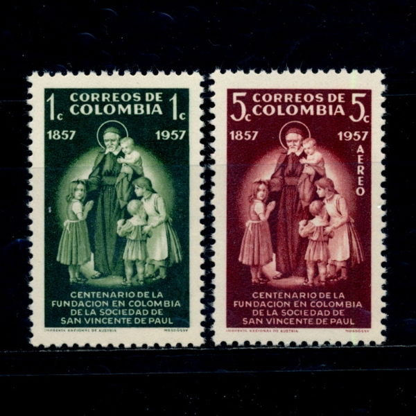 COLOMBIA(ݷҺ)-#678, C304(2)-ST. VINCENT DE PAUL AND CHILDREN(Ʈ  ,Ƶ)-1957.10.18
