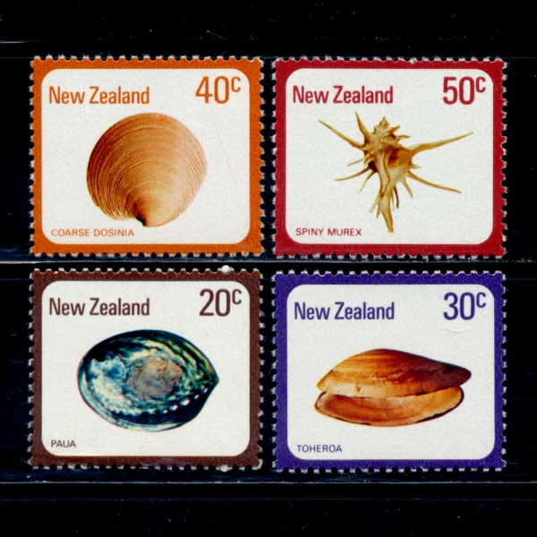 NEW ZEALAND()-#674~7(4)-SEA SHELLS()-1978.11.29