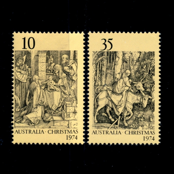 AUSTRALIA(Ʈϸ)-#601~2(2)-CHRISTMAS(ũ)-1974.11.13