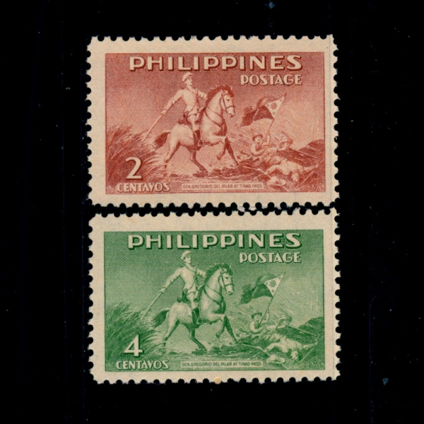 PHILIPPINES(ʸ)-#535~6(2)-GEN. GREGORIO DEL PILAR AT TIRAD PASS(׷  ʶ,Ƽ  )-1949.12.2