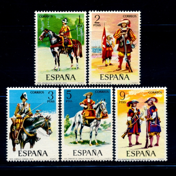 SPAIN()-#1794~8(5)-UNIFOEMS()-1974.1.5