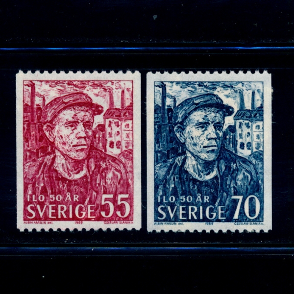 SWEDEN()-#811~2(2)-WORKER, BY ALBIN AMELIN(ٷ,˺ ƸḰ)-1969.3.31