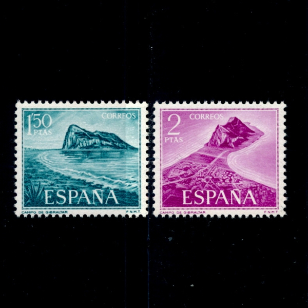 SPAIN()-#1579~80(2)-ROCK OF GIBRALTAR( )-1969.7.18
