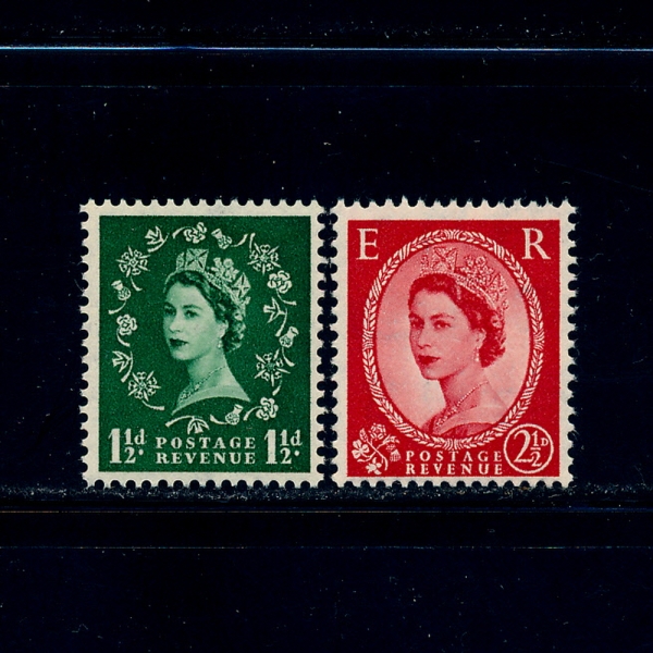 GREAT BRITAIN()-#294,296(2)-QUEEN ELIZABETH II(ں 2)-1952
