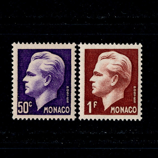 MONACO()-#253~4(2)-PRINCE RAINIER III(Ͽ 3)-1950.4
