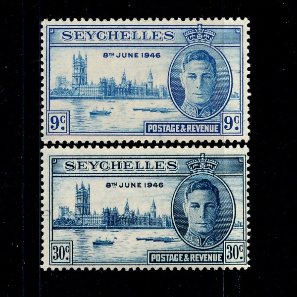 SEYCHELLES(̼)-#149~50(2)-RETURN TO PEACE AT END OF WORLD WAR II(ȭ)-1946.9.23